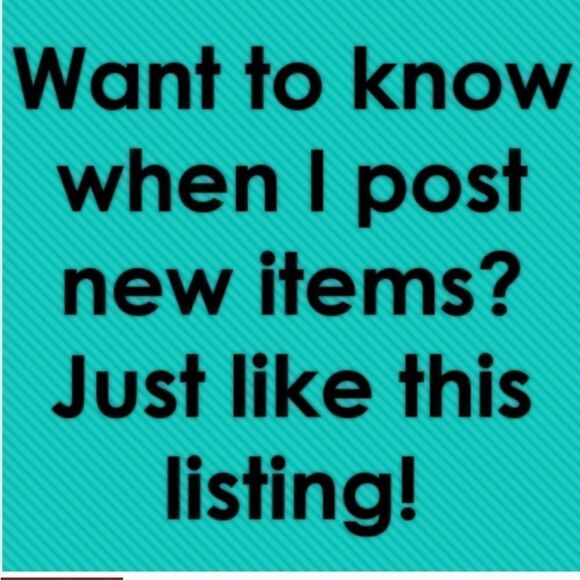 Just like this post and every time I list new items you will get a notification! - Picture 1 of 1